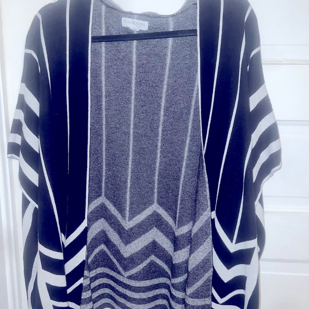 Kim Rogers. Open front sweater